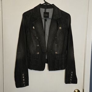 Jessica Simpson Charcoal Blazer with Button Accents
